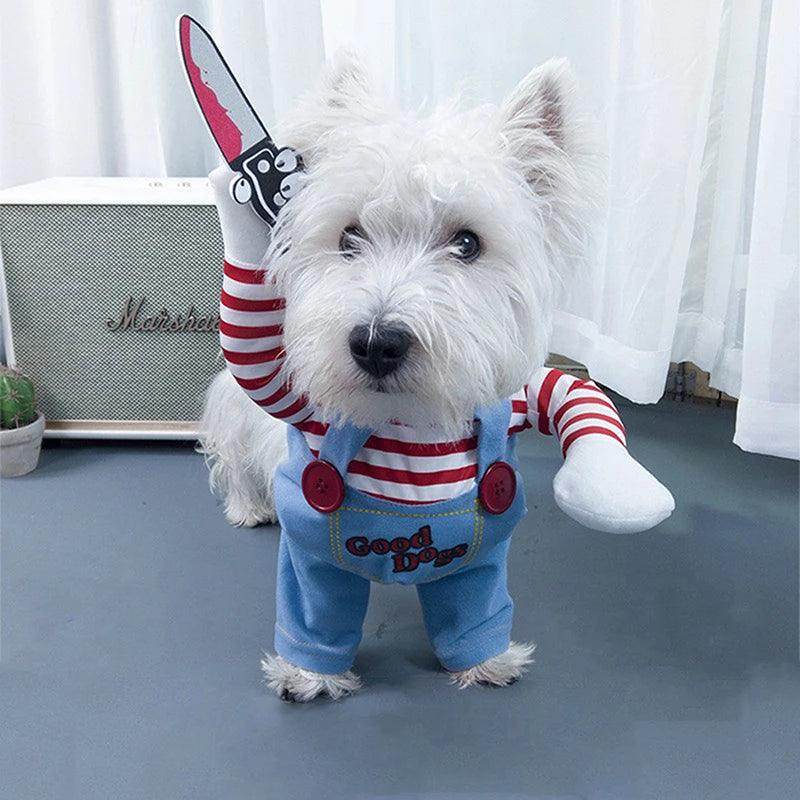 Funny Dog Cosplay Costume with Knife - My Store