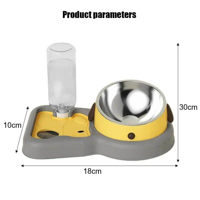 Pet Feeder Bowls & Water Bottle Set - My Store