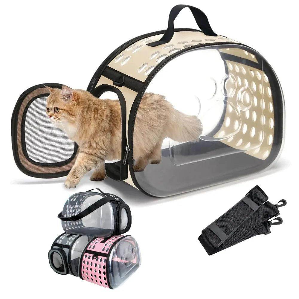 Transparent Foldable Pet Travel Carrier Bag - My Store
