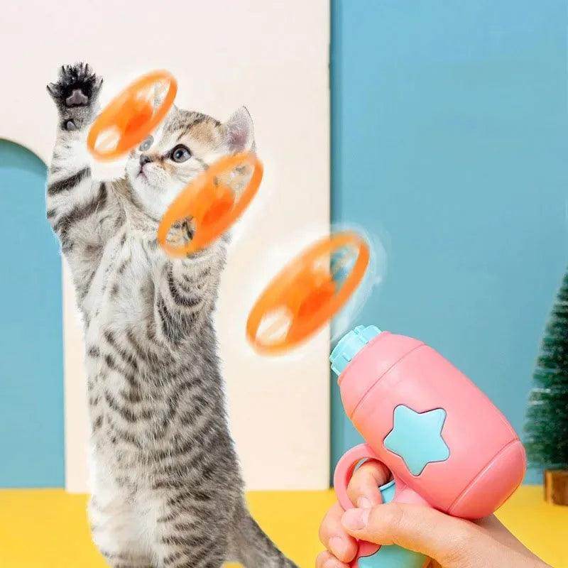 Interactive Cat Toy Launching Disc - My Store