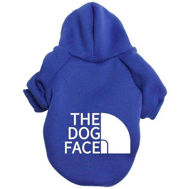 Dog Face Print Hoodie - My Store