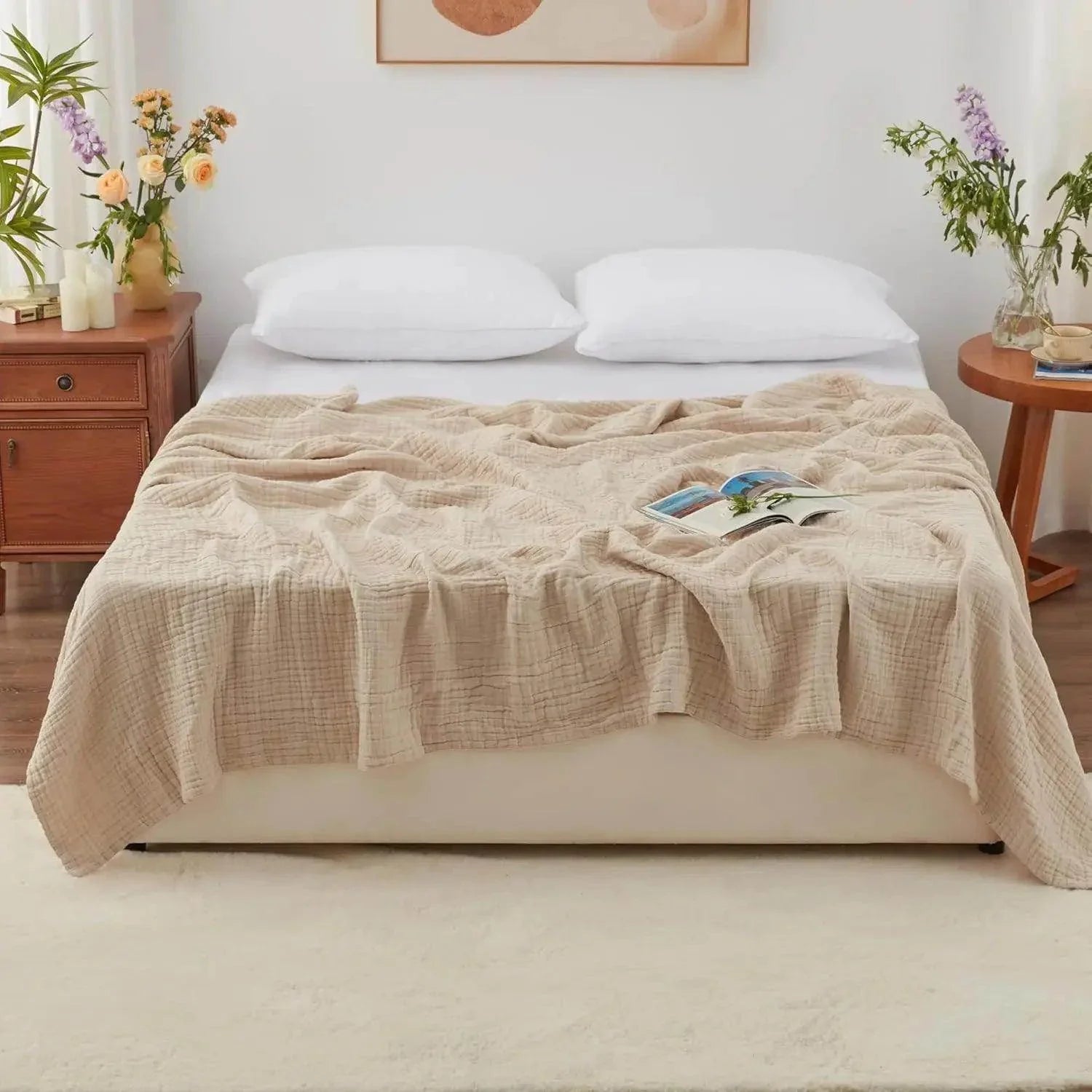 6-Layer Cotton Muslin King Blanket - My Store