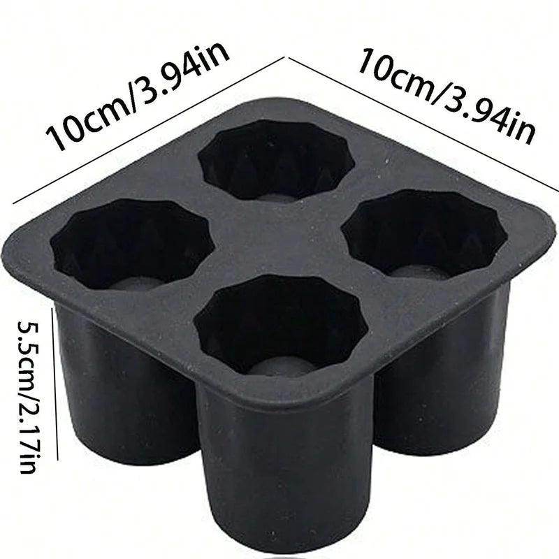 4-Cup Silicone Ice Cube Mold Tray - My Store