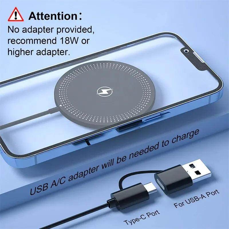 30W Magnetic Wireless Charger Pad – Fast Charging Stand - My Store