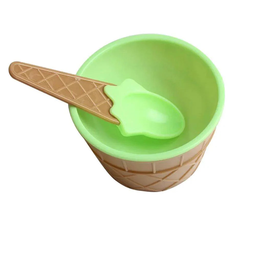 Kids Ice Cream Bowl & Spoon Set - My Store
