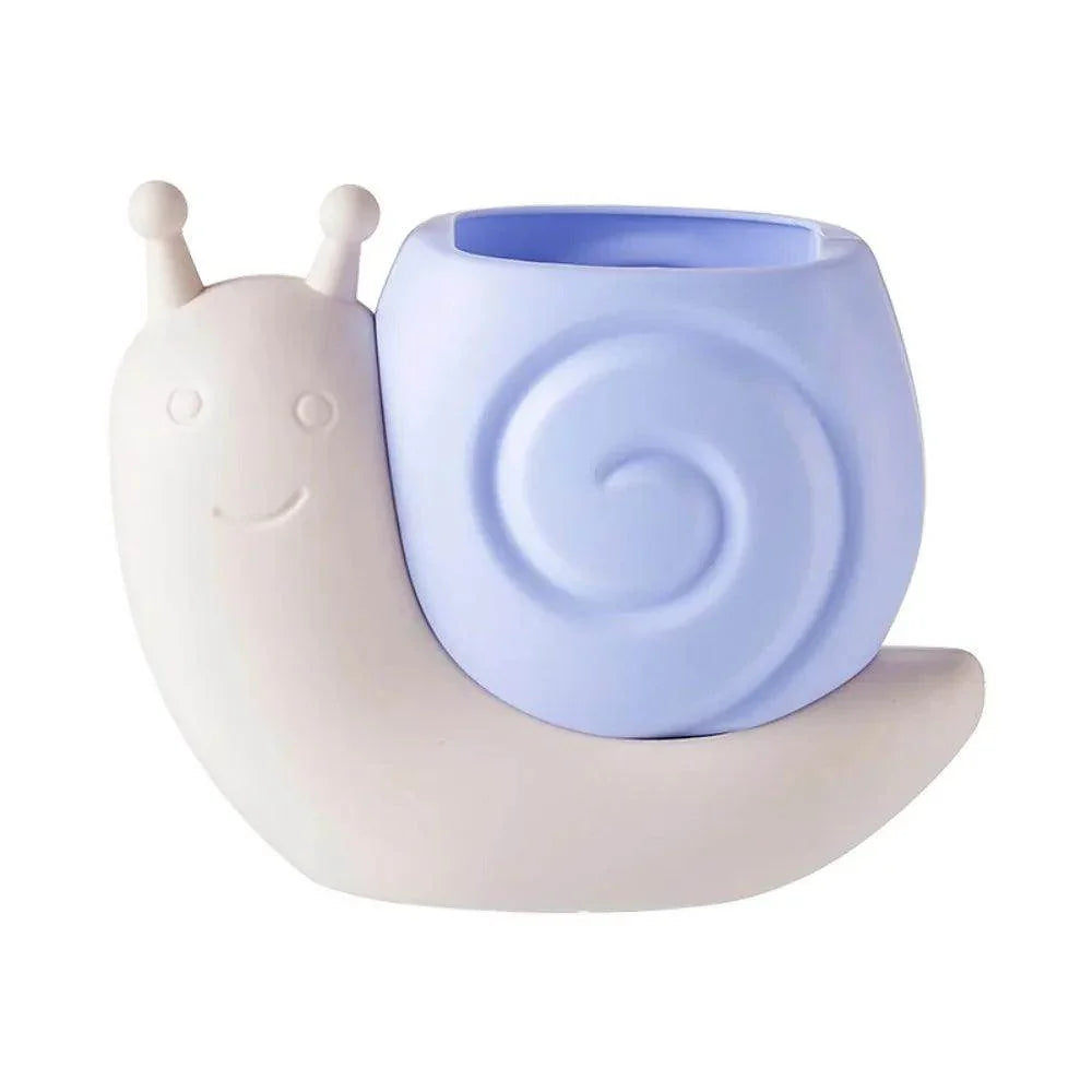 Interesting Snail Pen Holder Student Plastic Pencil Storage Box - My Store