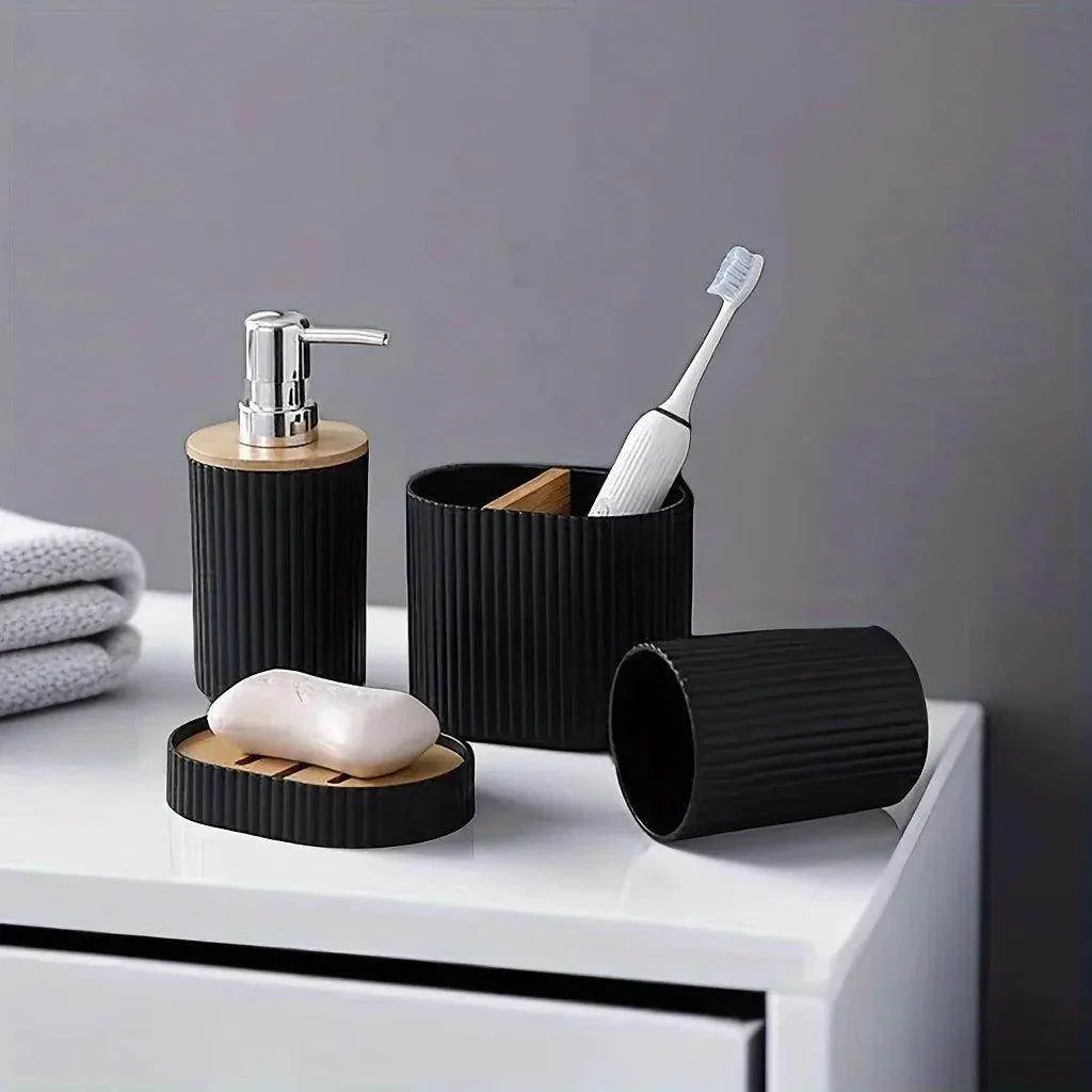 4-Piece Bathroom Accessories Set - My Store