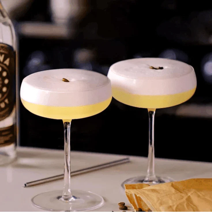 Set of 6 Hand-Blown Coupe Cocktail Glasses - My Store