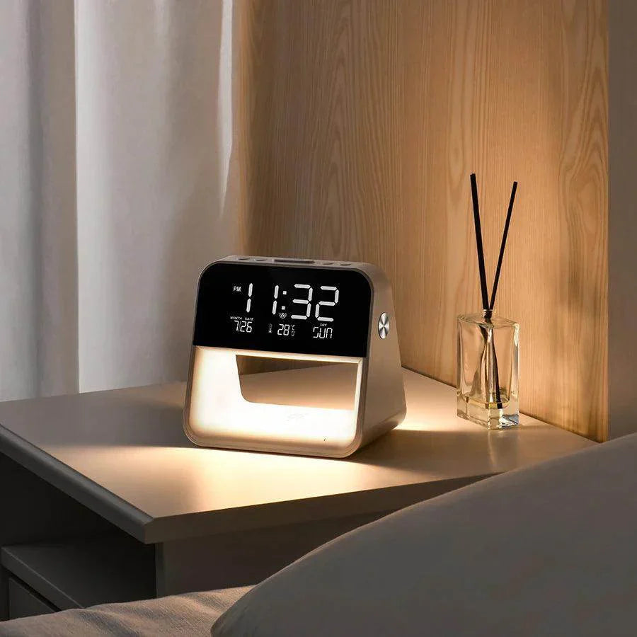 Bedroom Bedside Lamp Clock - My Store