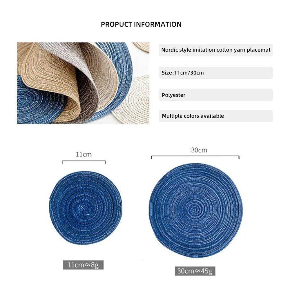 Round Woven Ramie Placemat - My Store