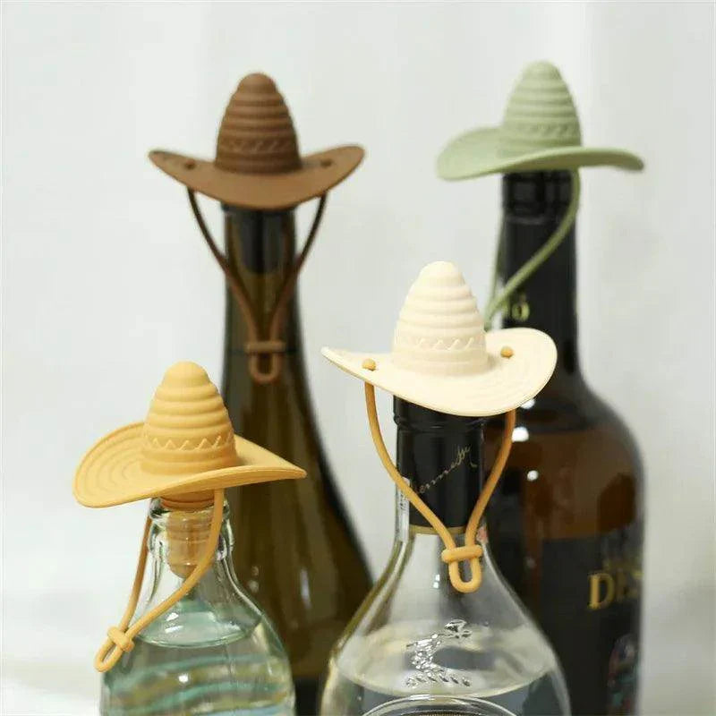 Creative Silicone Cowboy Hat Wine Stopper - My Store