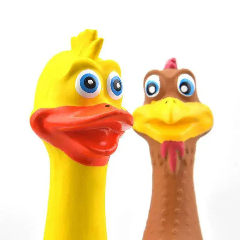 Screaming Chicken Squeaky Dog Toy - My Store