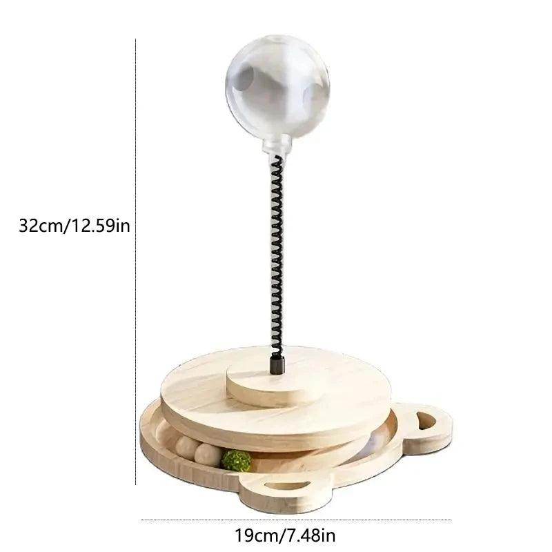 Toy & Slow Feeder with Wooden Track - My Store