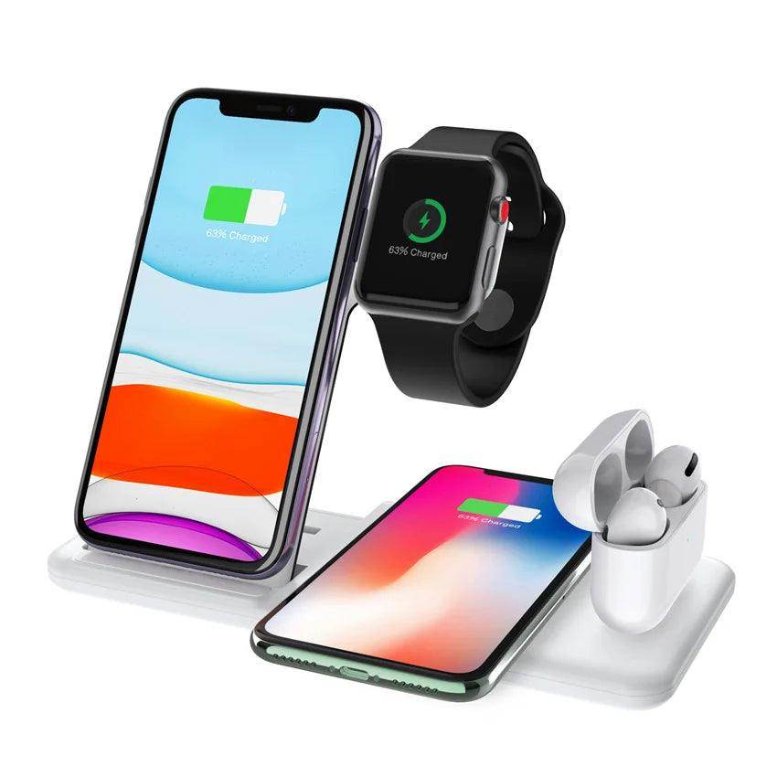 Wireless Charger Stand 4 in 1 Fast Charging Dock Station - My Store