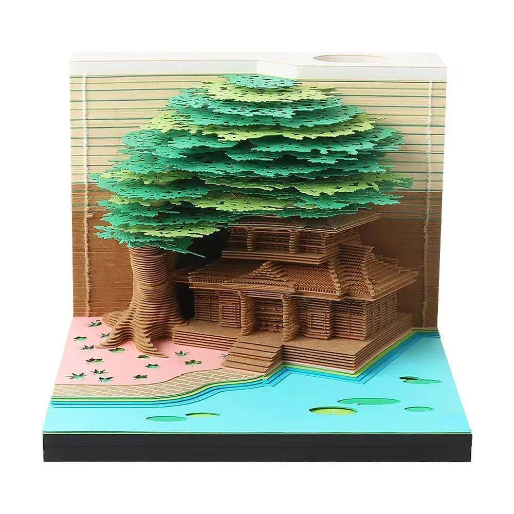 Mystical 3D Desk Calendar Pop-Up Castle - My Store