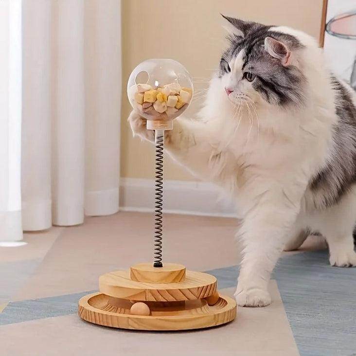 Toy & Slow Feeder with Wooden Track - My Store