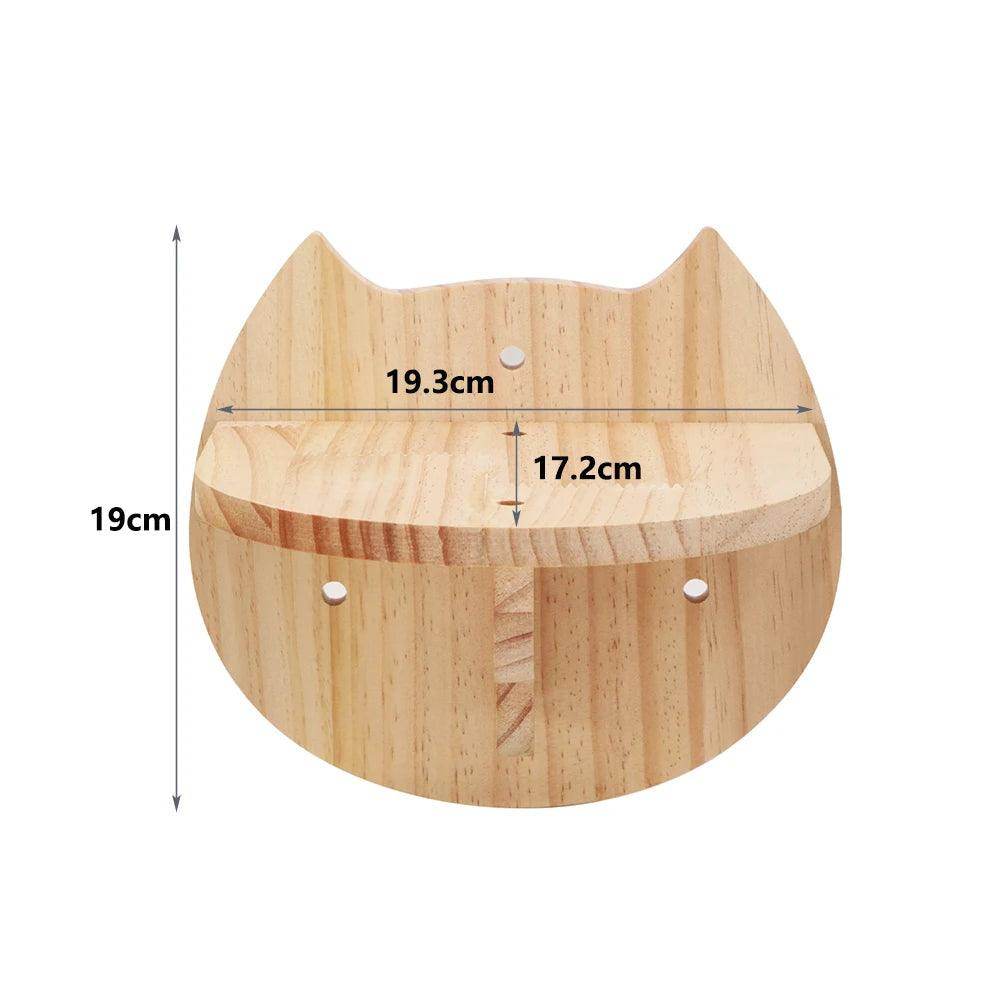Wall-Mounted Cat Climbing Rope & Wooden Pedals - My Store