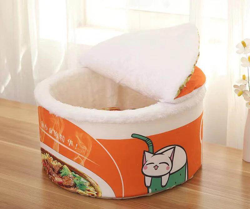 Instant Noodle Cup Pet Bed – Cozy Nest for Dogs & Cats - My Store