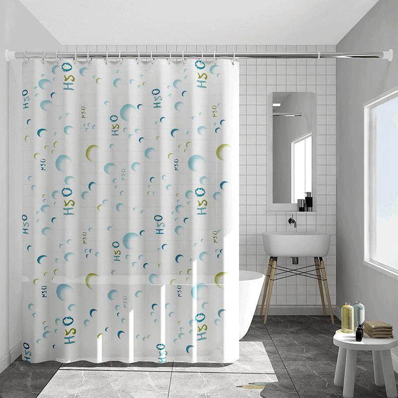 Thickened Waterproof Shower Curtain with Partition - My Store