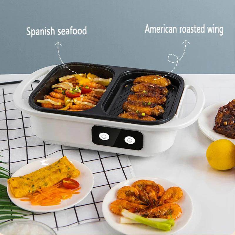 2-in-1 Non-Stick Shabu Grill & Hot Pot - My Store