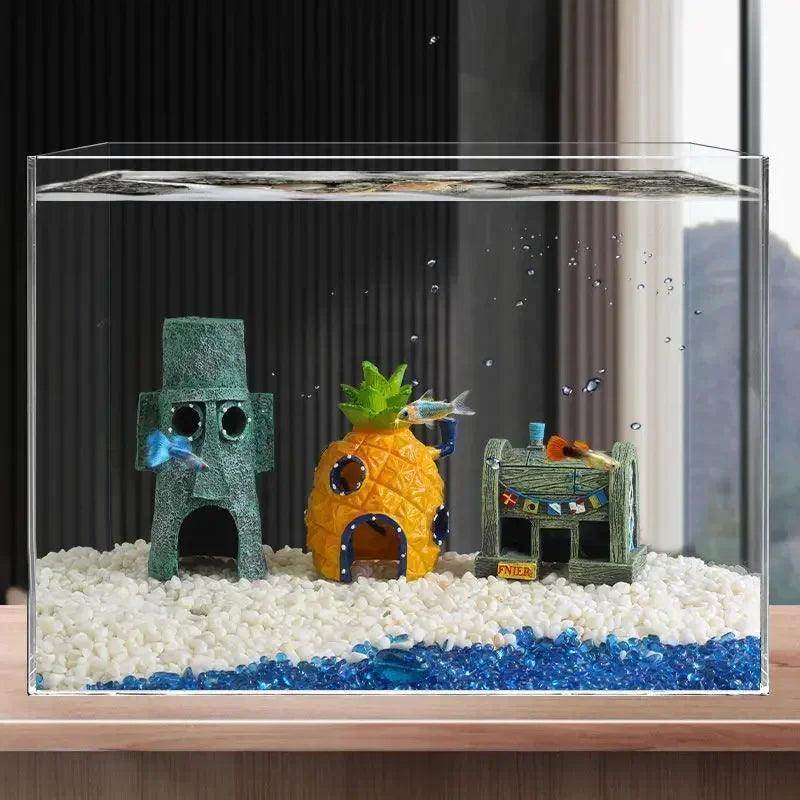 Pineapple House Aquarium Decoration - My Store