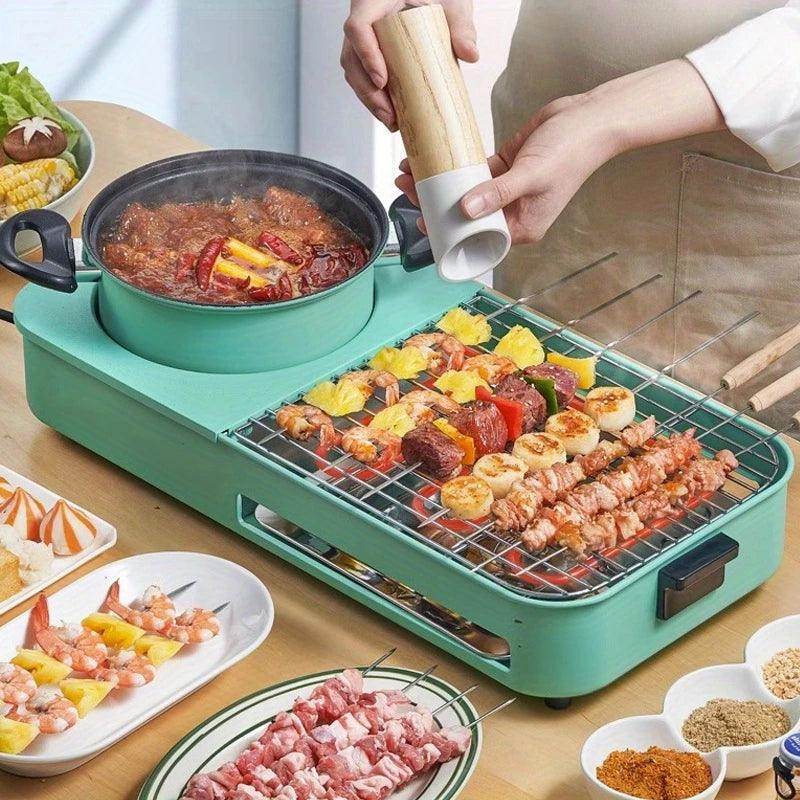 3-in-1 Electric Grill with Hot Pot - My Store