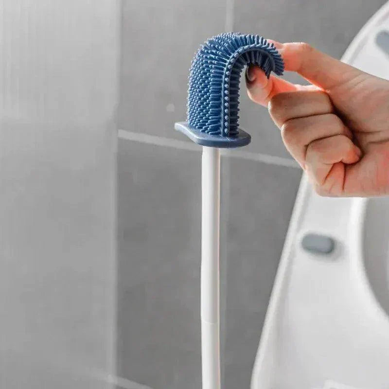 Wall Hanging Silicone Toilet Brush with Holder - My Store