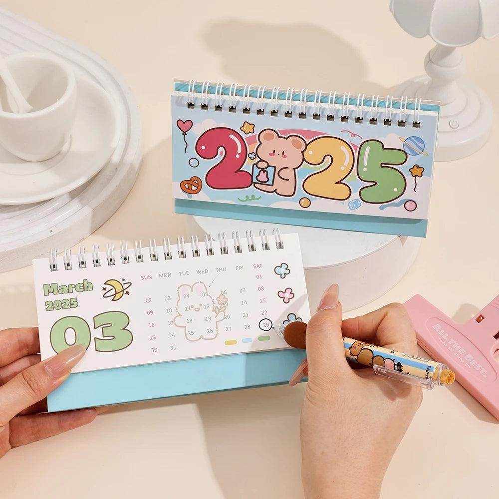 Cute Cartoon Desk Calendar 2025 - My Store