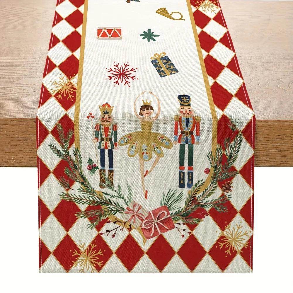 Christmas Nutcracker Linen Table Runners - My Store