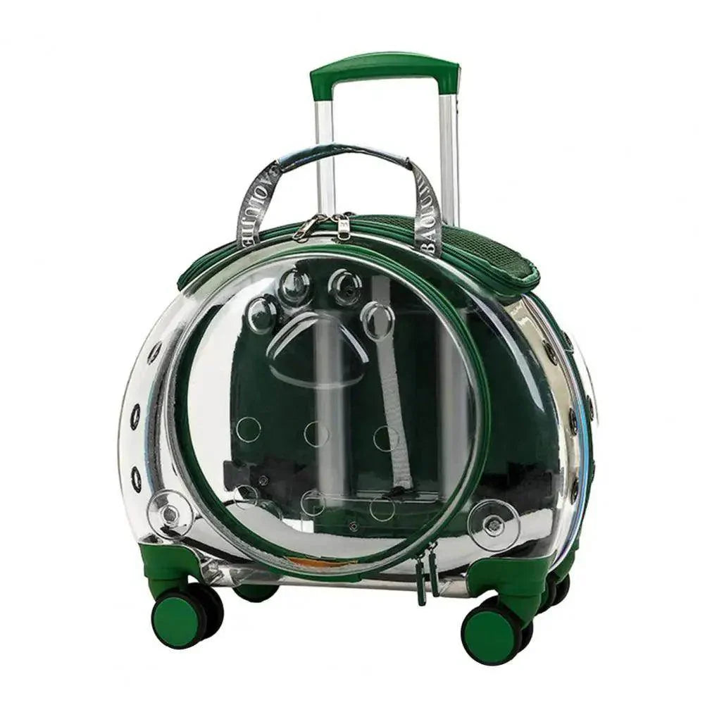 Pet Trolley Case - Ventilated, Silent Wheels - My Store