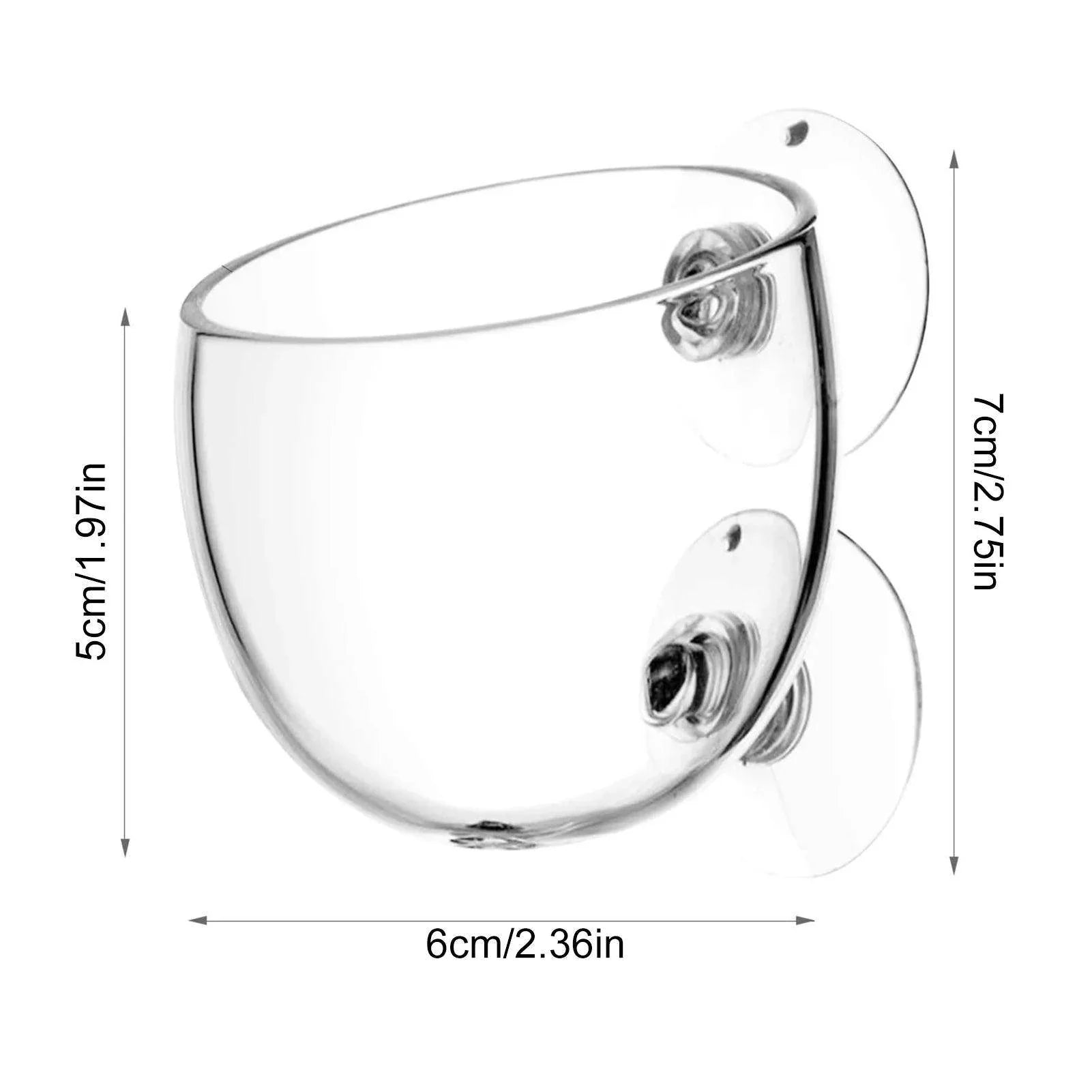 Acrylic Aquatic Plant Cup with Suction Holder - My Store