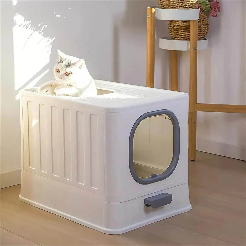 Enclosed Cat Litter Box with Pull-Out Drawer - My Store