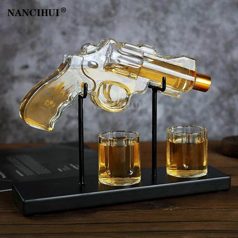 Revolver Glass Decanter Whiskey Glass Set - My Store