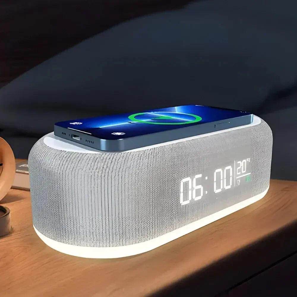 15W Wireless Charging Dock with Alarm Clock & Night Light - My Store