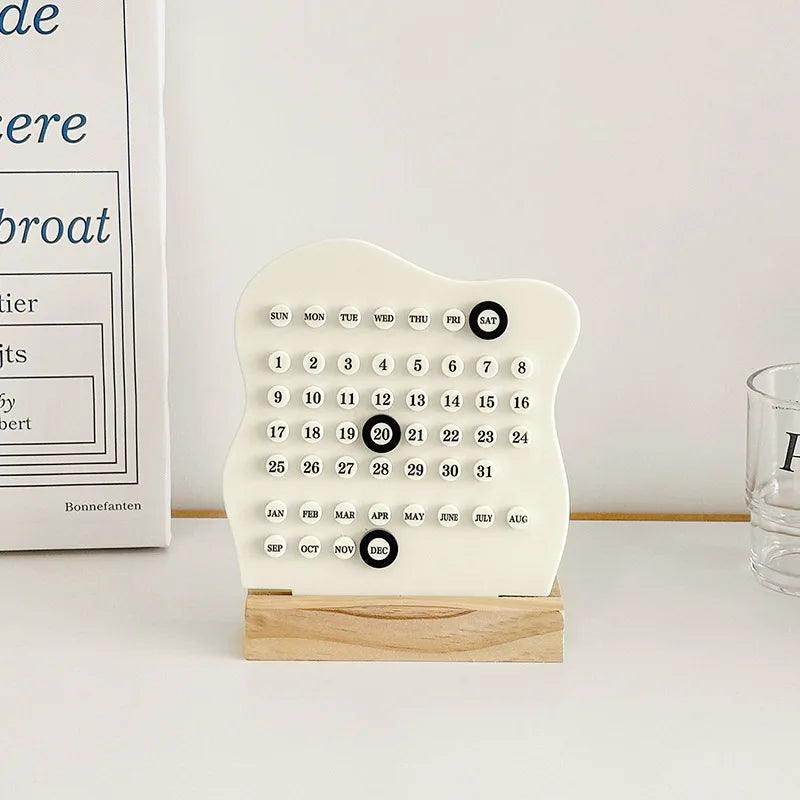 Wooden Montessori Perpetual Desk Calendar - My Store