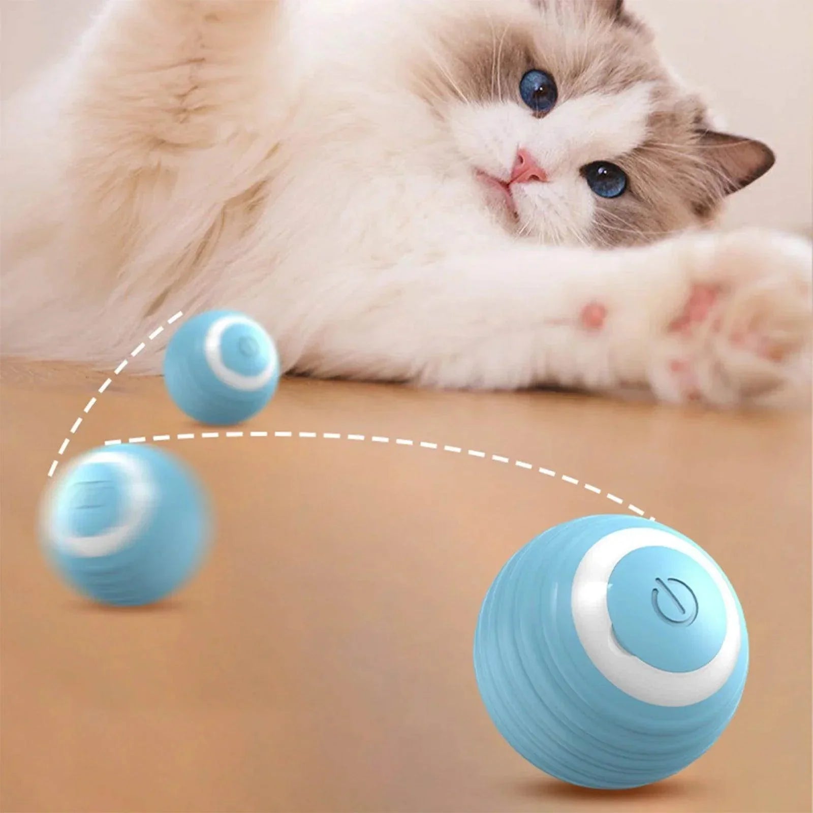 Automatic Moving Cat Toy – Rechargeable Rolling Ball - My Store