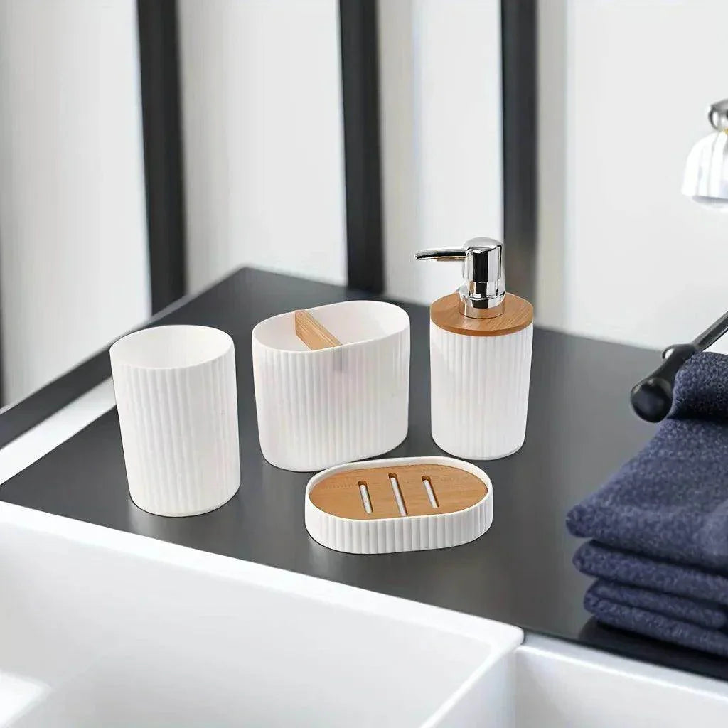 4-Piece Bathroom Accessories Set - My Store