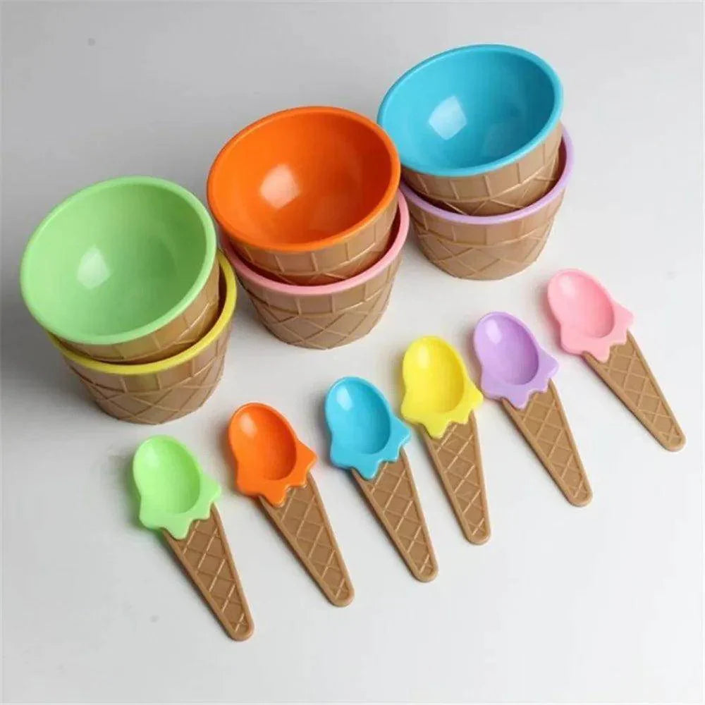 Kids Ice Cream Bowl & Spoon Set - My Store