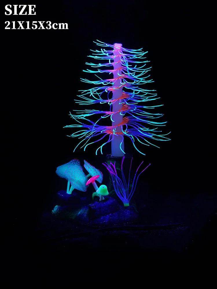 Glowing Coral Branch Aquarium Decor - My Store