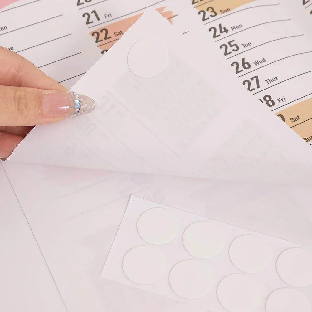 2025 Colorful Large Paper Wall Calendar with Stickers & Tapes - My Store