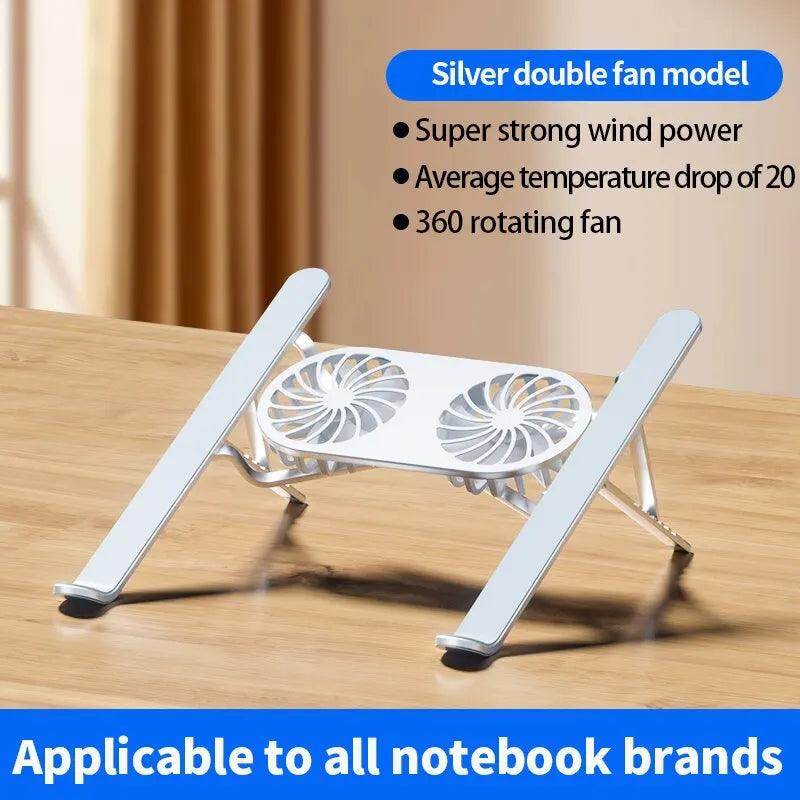 Dual Fan Laptop Cooler Base Stand - My Store