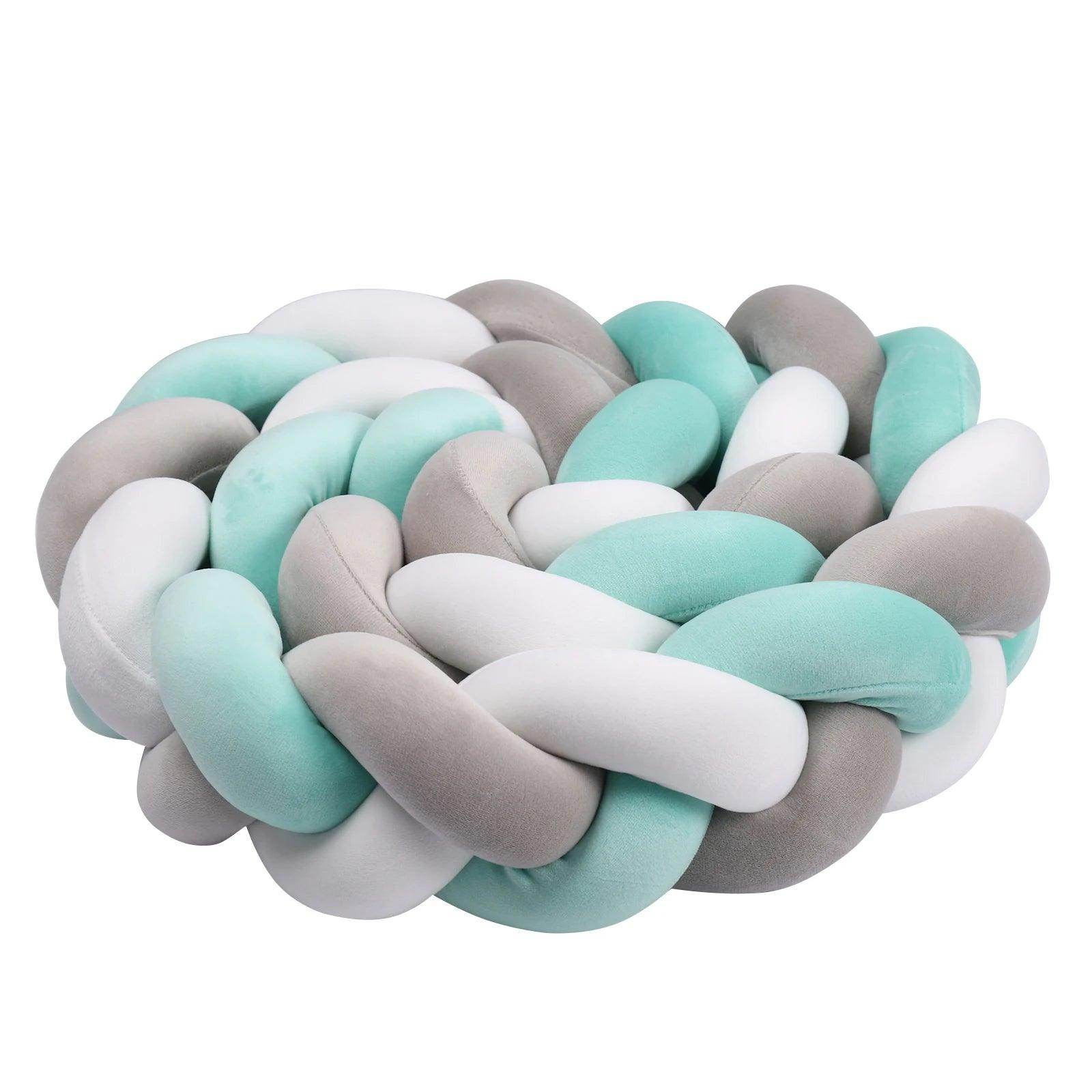 Baby Bumper Bed Braid Knot Pillow - My Store