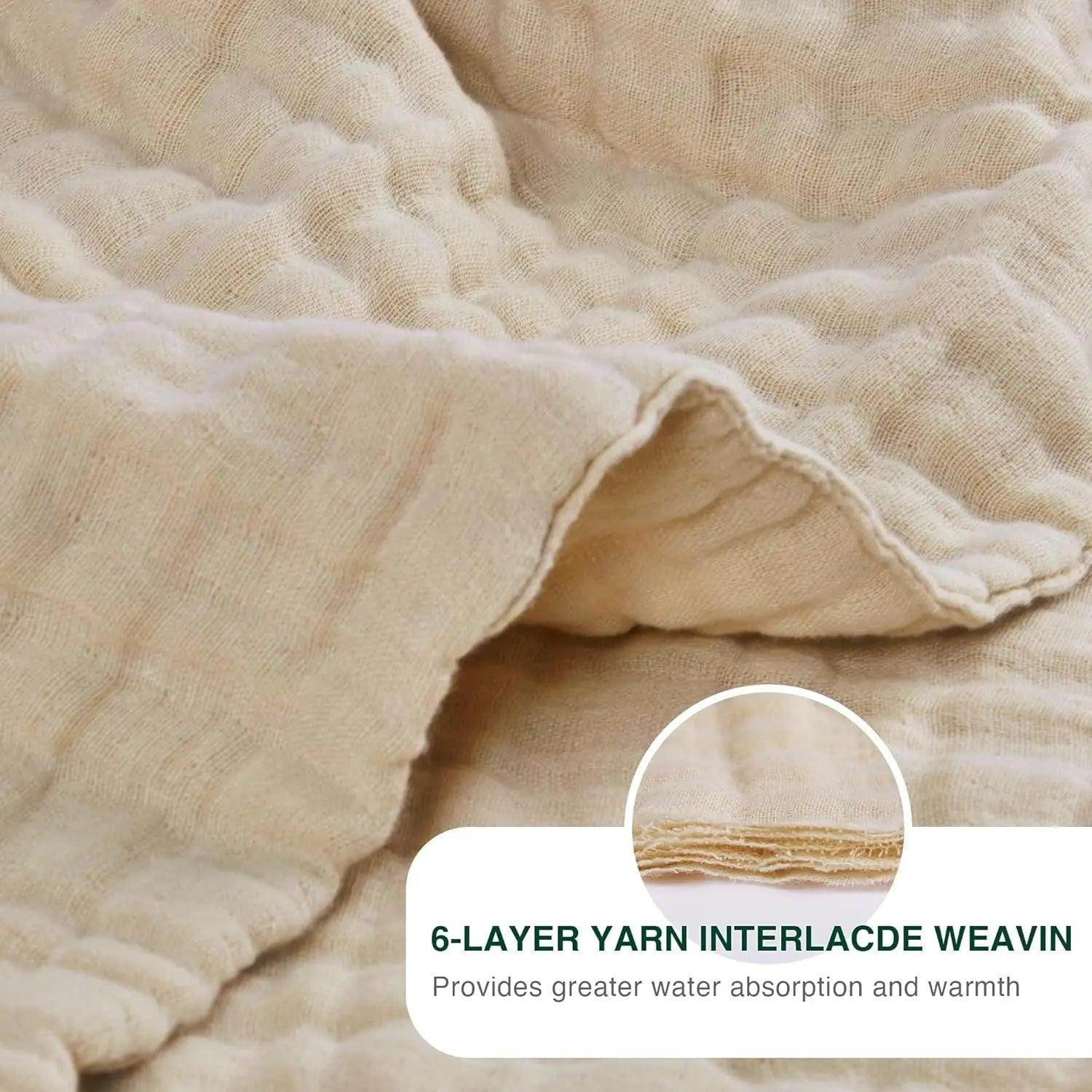 6-Layer Cotton Muslin King Blanket - My Store