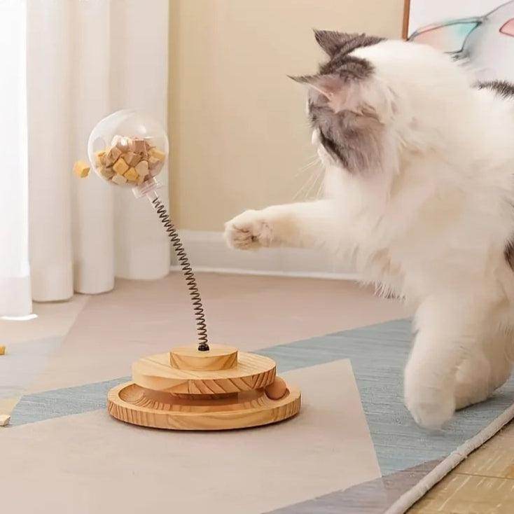 Toy & Slow Feeder with Wooden Track - My Store