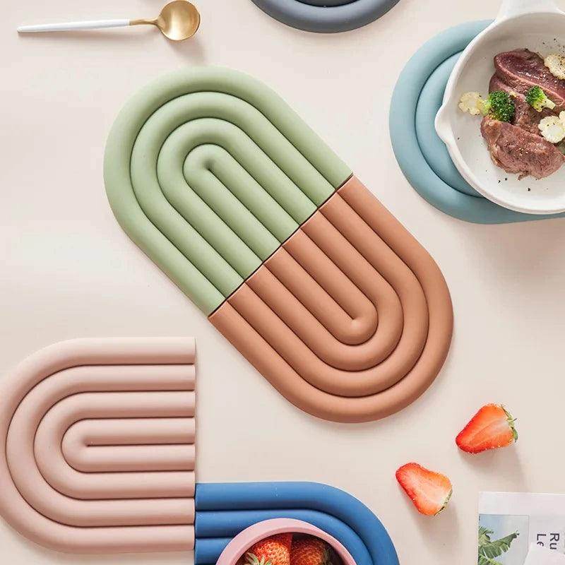 Rainbow Silicone Heat-Resistant Placemat - My Store