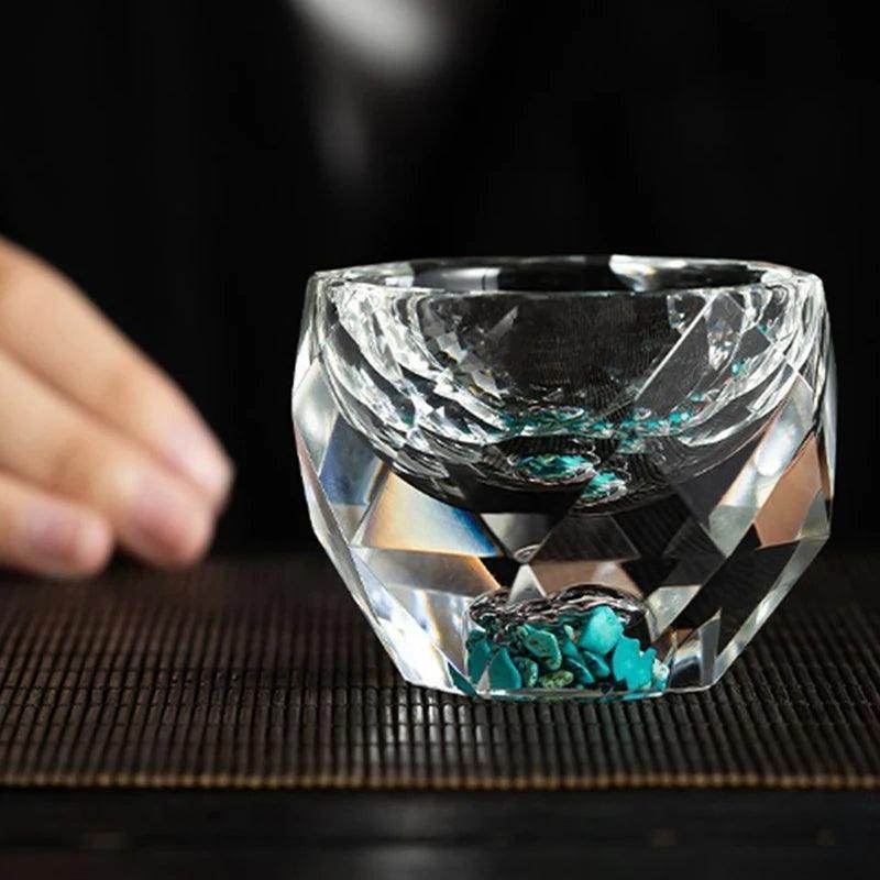 Diamond Cutting Crystal Liquor Glass - My Store