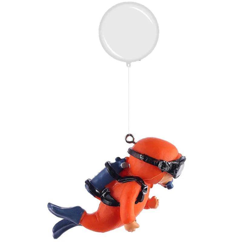 Mini Diver Glow Aquarium Decor with Floating Ball - My Store