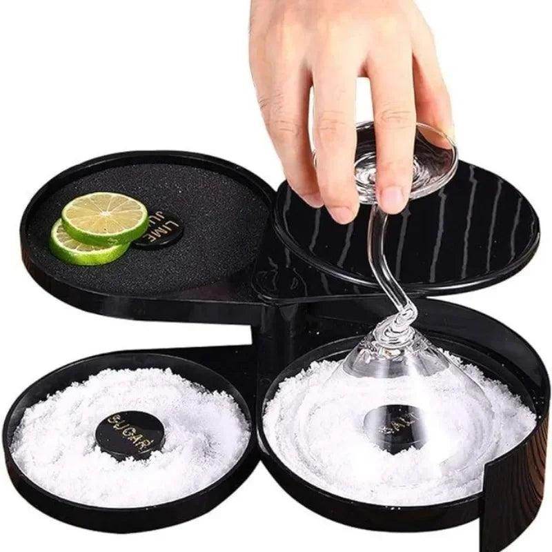 3-Tier Rotating Salt Rimmer Box - My Store