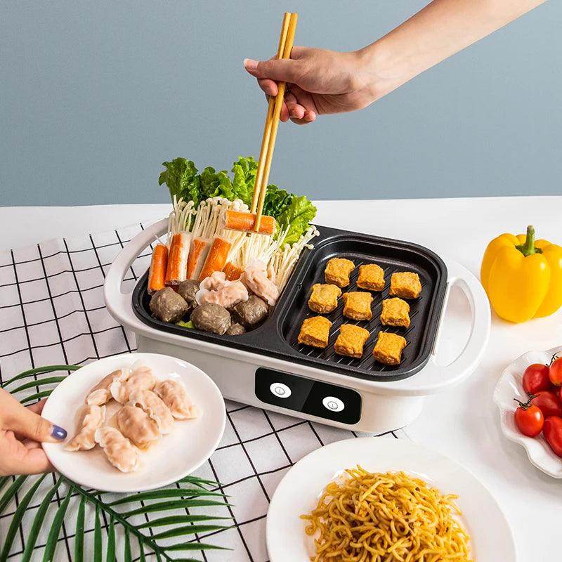 2-in-1 Non-Stick Shabu Grill & Hot Pot - My Store