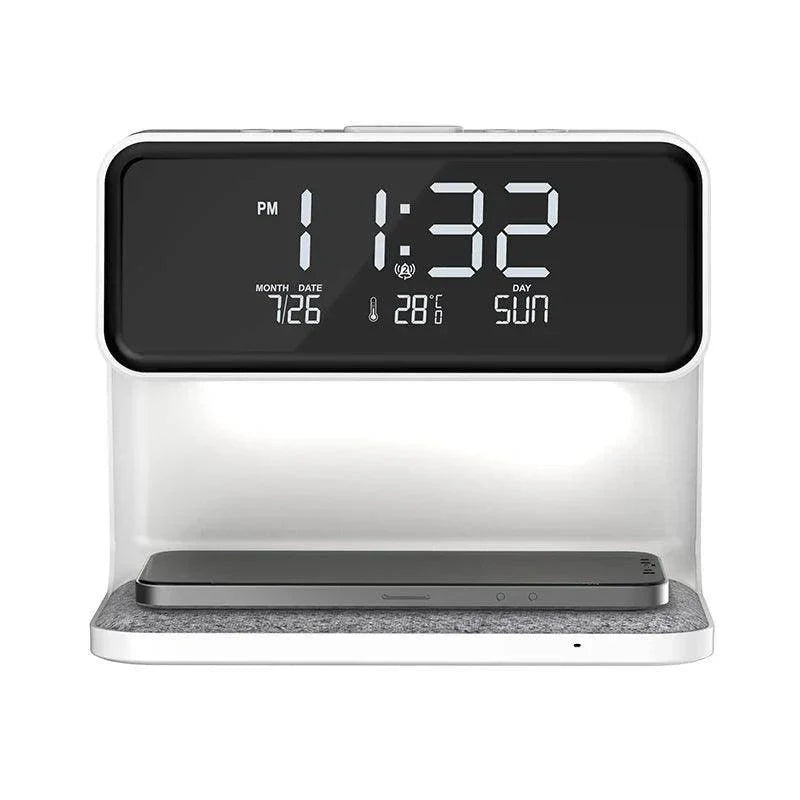 Multi-function LED Nightlight Alarm Clock with Wireless Charger - My Store